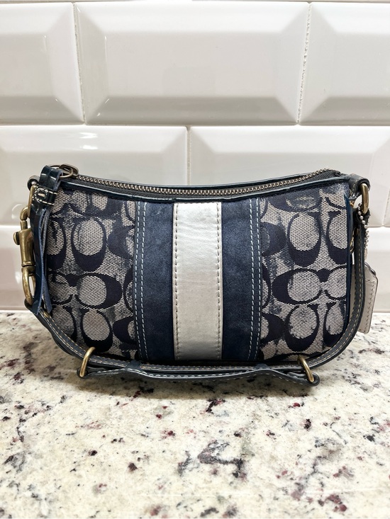 Coach Handbags - Coach Vintage Denim Signature Demi Bag with Tie Dye Accents EUC